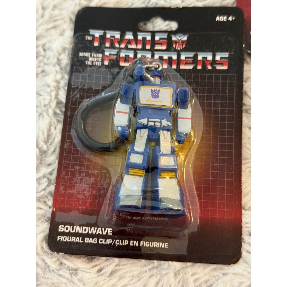 Transformers G1 Figural Bag Clip Lot Optimus Prime Bumblebee Megatron Soundwave